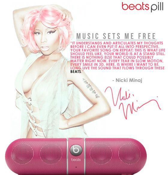 Enceinte sans-fil Beats Pill Nicki Minaj Rose