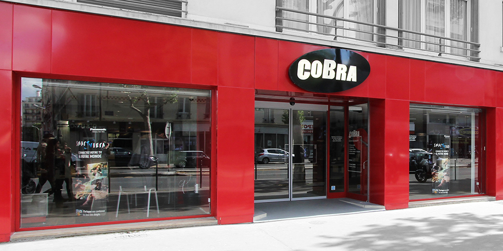 Façade magasin Cobra de Boulogne 