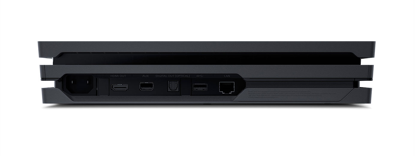 Nouvelle Sony PS4 Pro 4K HDR (back)