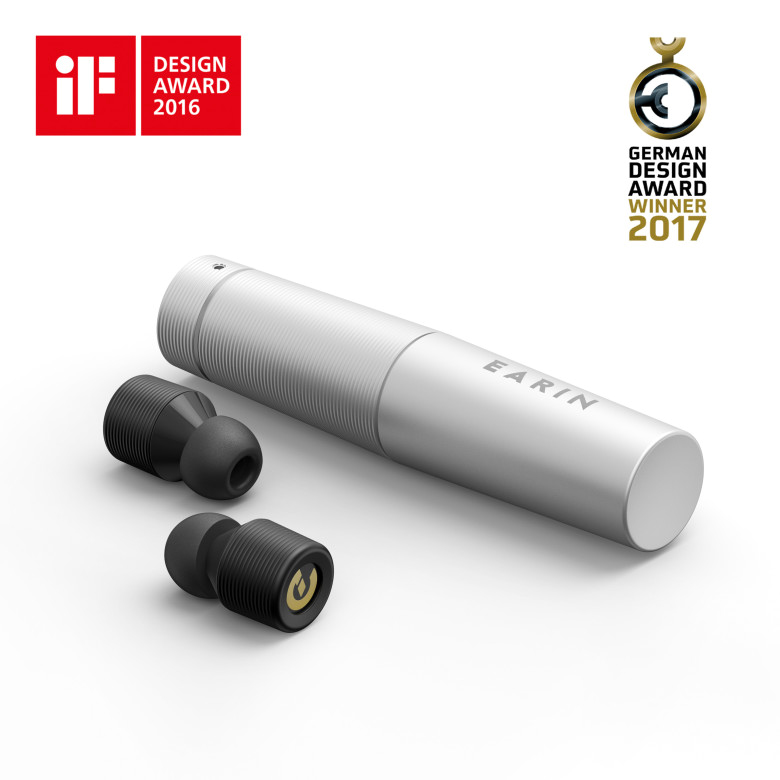 Casque intra Earin M-1 - iF Design Award 2016 et German Design Award 2017
