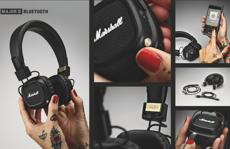 Casque Bluetooth Marshall MAJOR II : Le look nomade