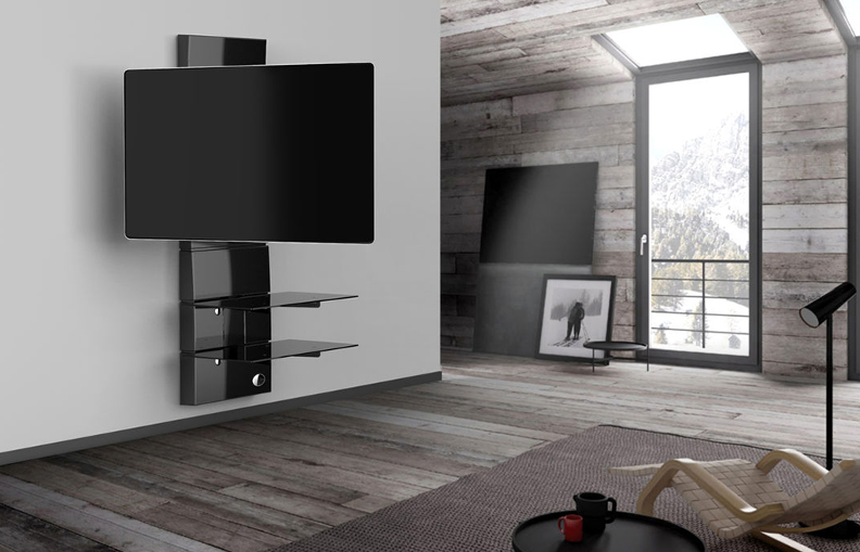 Sonovision - Vogel propose un support TV mural pivote automatiquement !