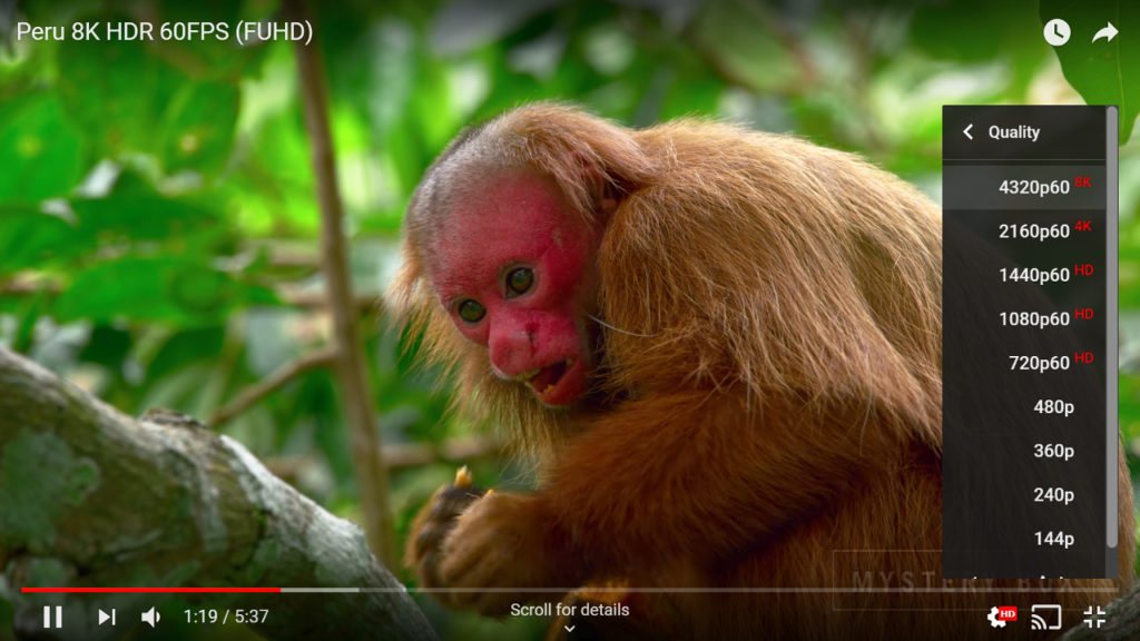 La définition 8K est disponible sur Youtube depuis 2015 !