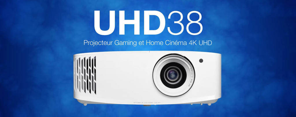 Le vidéoprojecteur Optoma UHD38, utilise une lampe UHP procurant de belles couleurs compatibles avec les espaces colorimétriques REC.709 et DCI-P3. Idéal pour le gaming et le home cinéma !