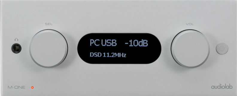 L'Audiolab M-One est compatible DSD 11.2 MHz.