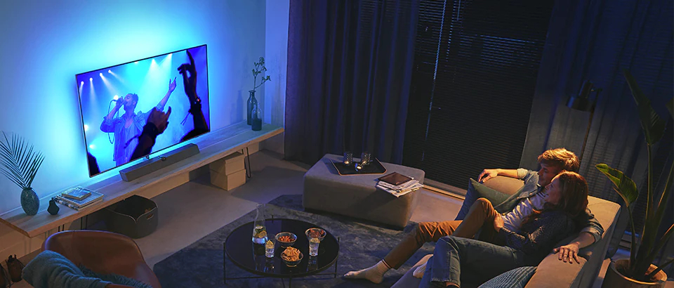 La taille de TV idéale dépend de la distance de recul dont vous disposez au sein de votre salon !