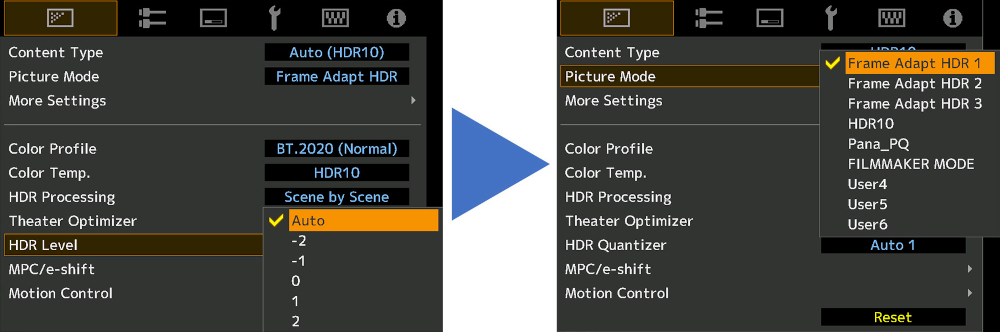 Deux nouveaux modes d'image Frame Adapt HDR supplémentaires apparaissent !
