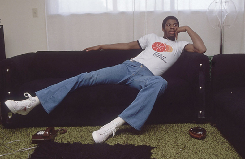 Magic Johnson durant ses années universitaires (1979, Sports Illustrated).
