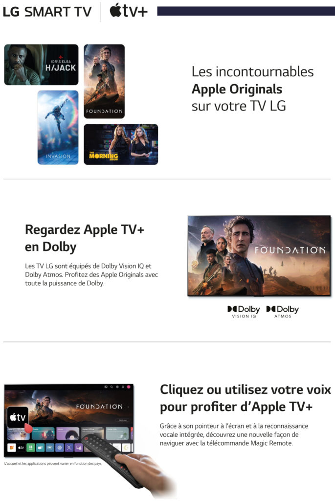LG x Apple TV+ : 3 mois d'abonnement offerts !