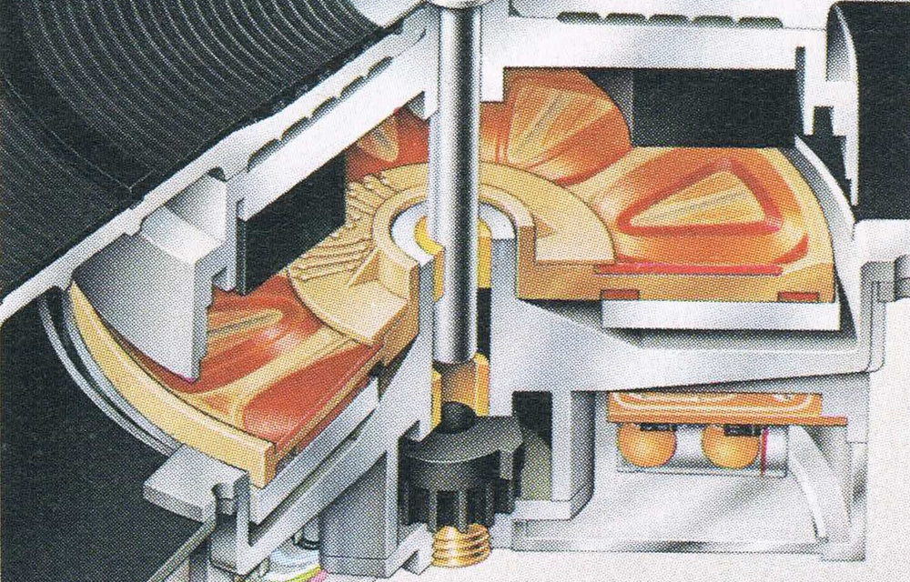 Plan de coupe d'un moteur à entraînement direct DUAL.