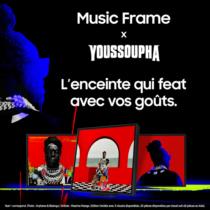 Dans le cadre de sa collaboration avec Youssoupha, Samsung présente trois plaques en édition limitée.