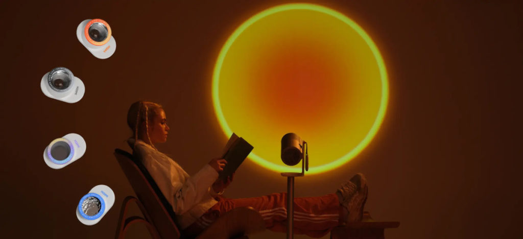 La version Laser est fournie avec 4 filtre magnétiques (un seul avec la version LED).